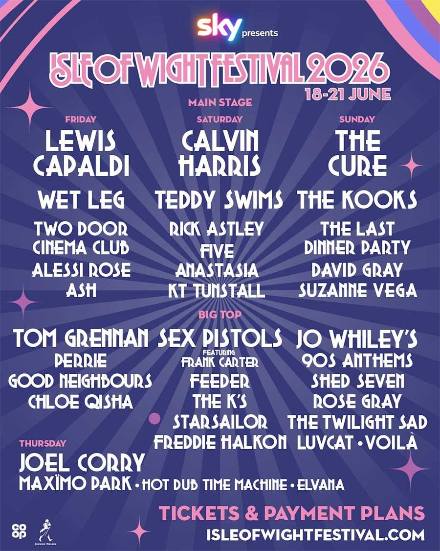 Isle of Wight Festival 2026 new acts added