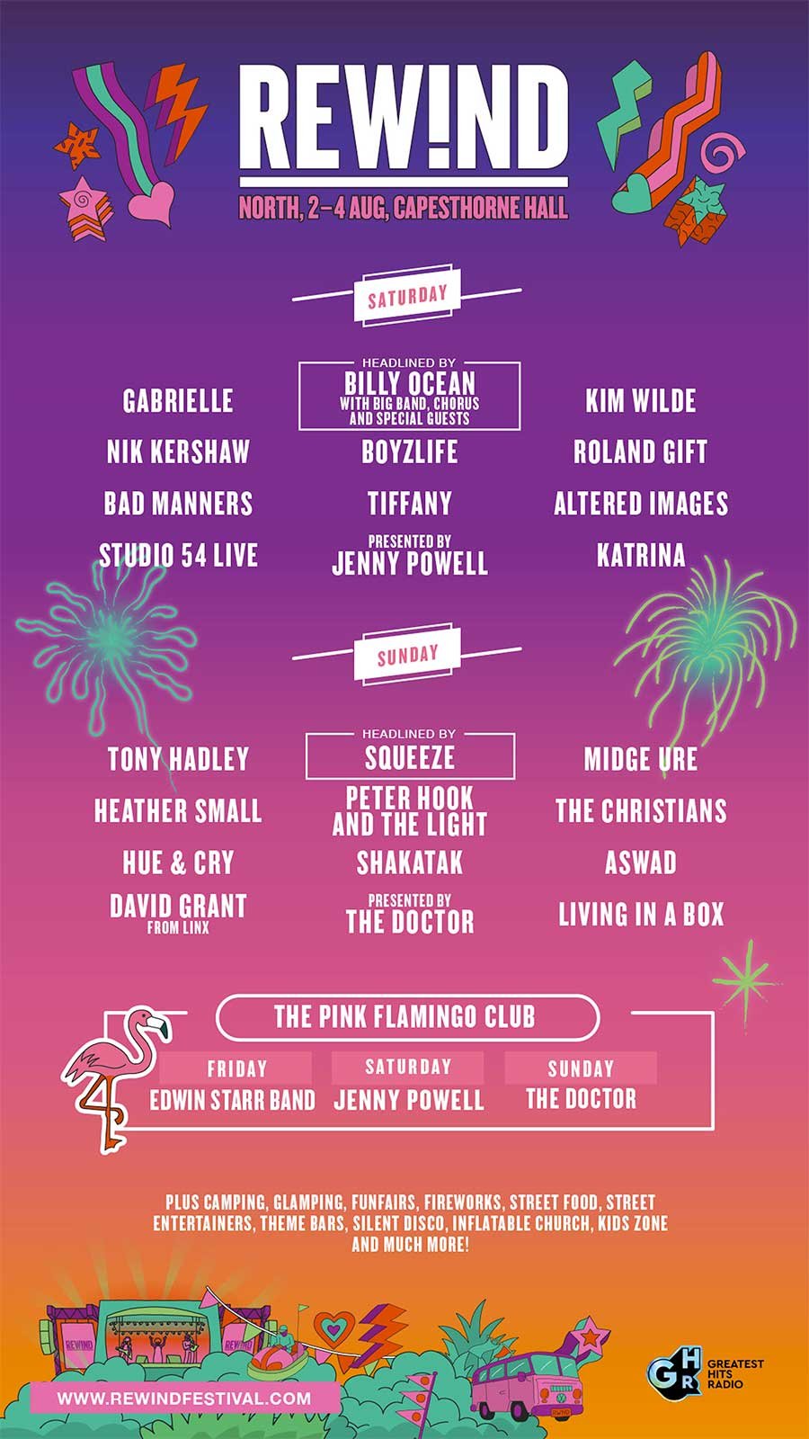 Rewind Festival North UK 2024 poster