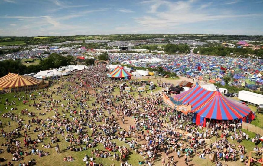Worthy Farm Glastonbury Festival venue