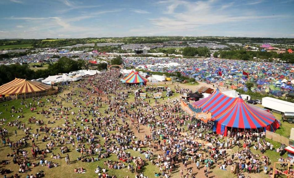 Worthy Farm Glastonbury Festival venue