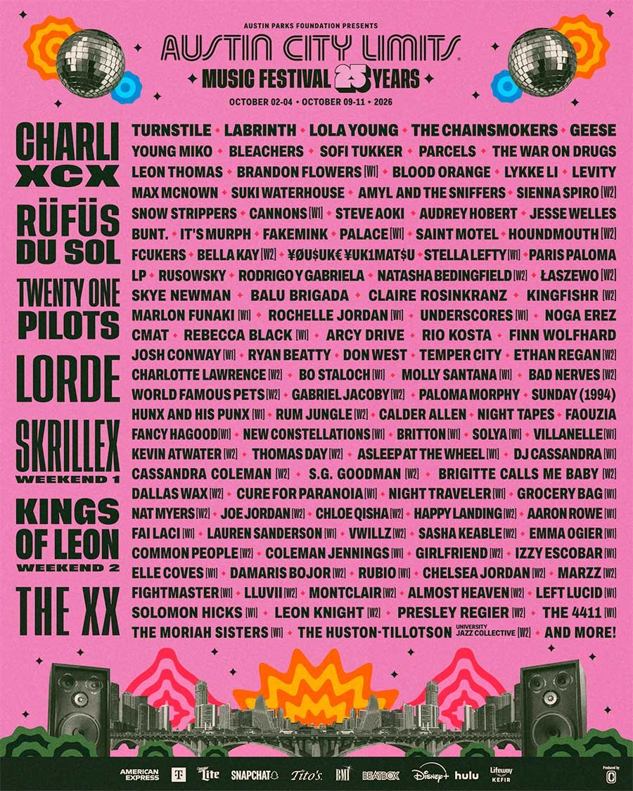 Austin City Limits 2026 poster