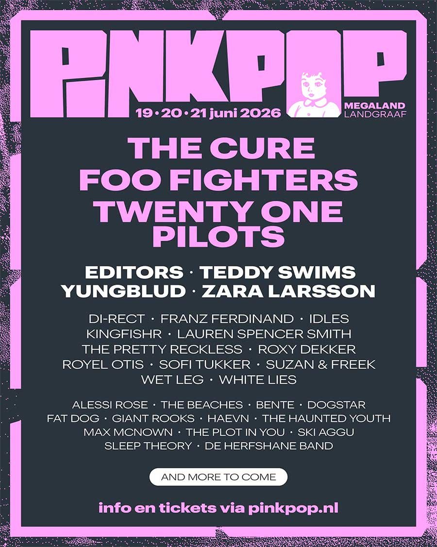 Pinkpop Festival Netherlands 2026 phase 1 poster