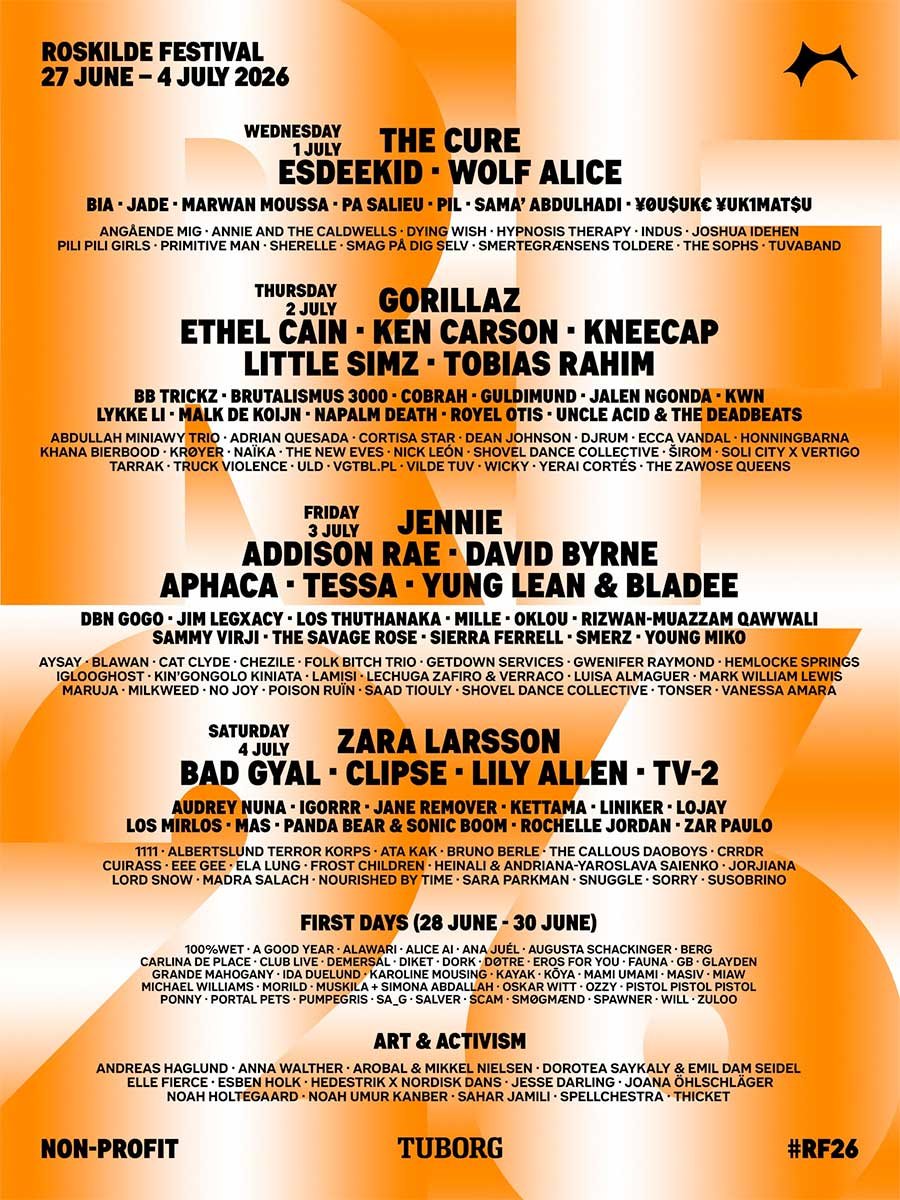 Roskilde Festival 2026 final poster
