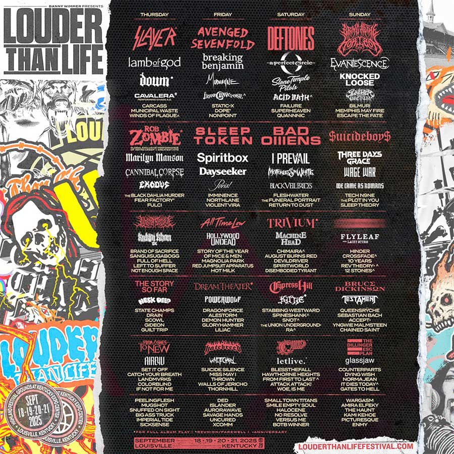 USA Louder Than Life Kentucky 2025 poster