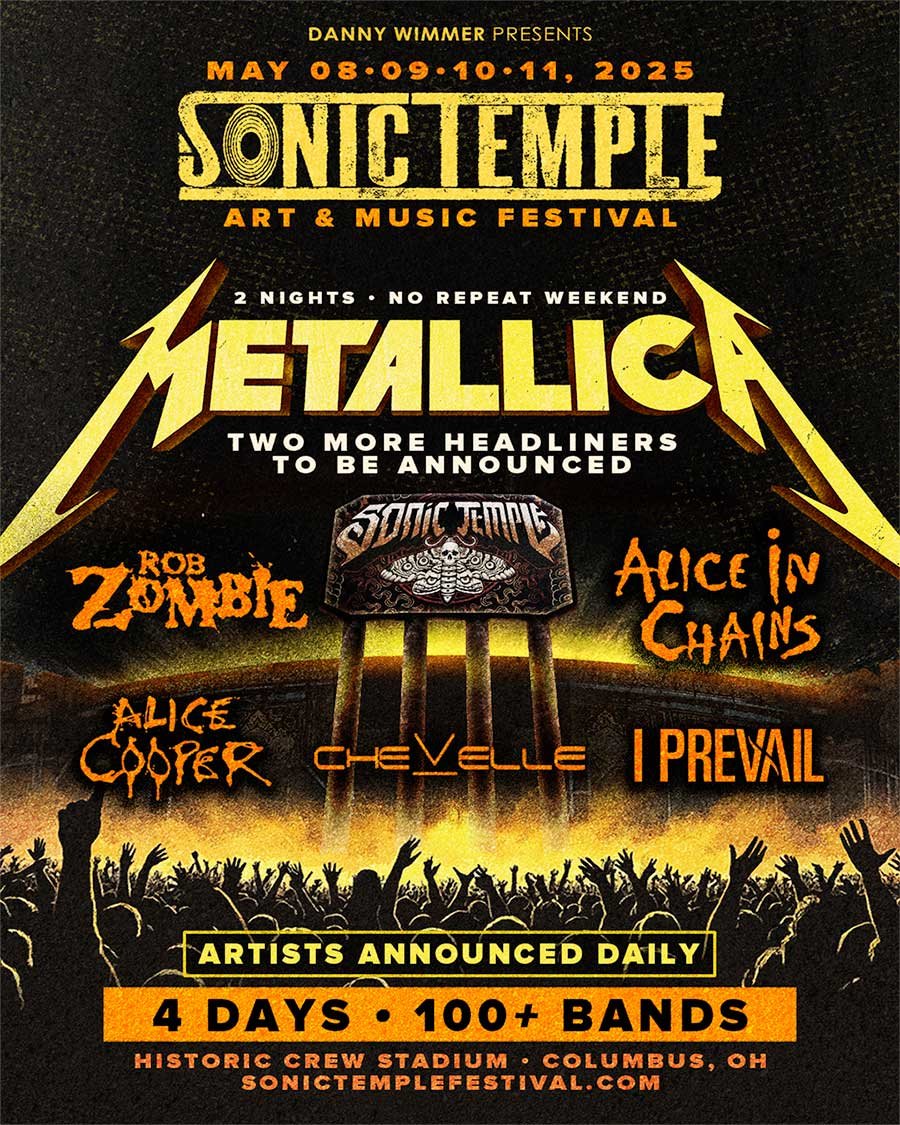 Sonic Temple 2025 first bands poster