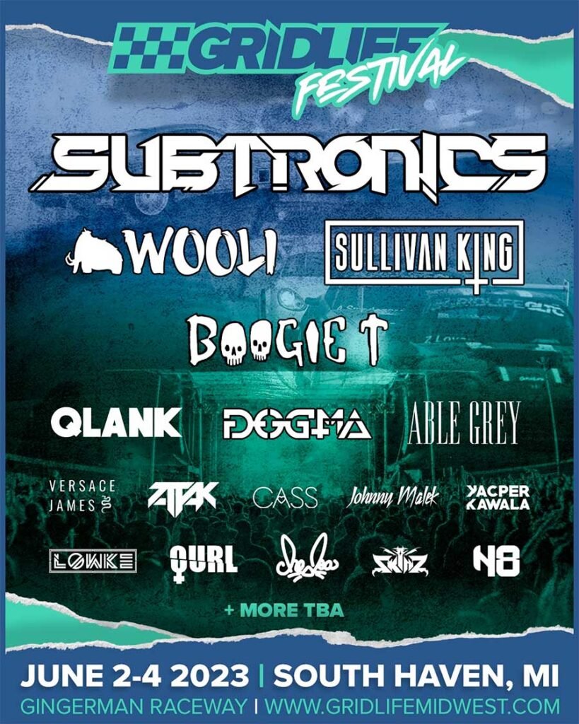 Gridlife Midwest Festival USA 2023 poster