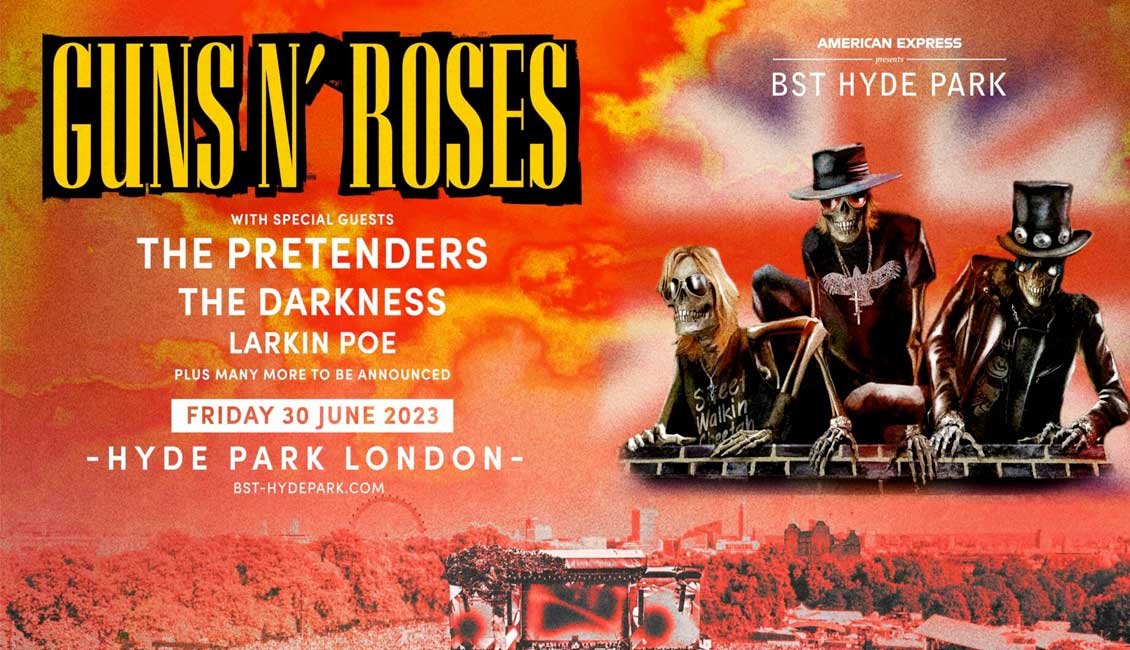 Guns N Roses support band news BST Hyde Park UK 2023
