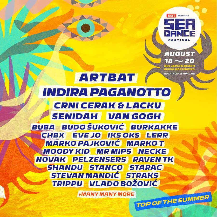 Sea Dance Festival Motenegro 2023 first poster