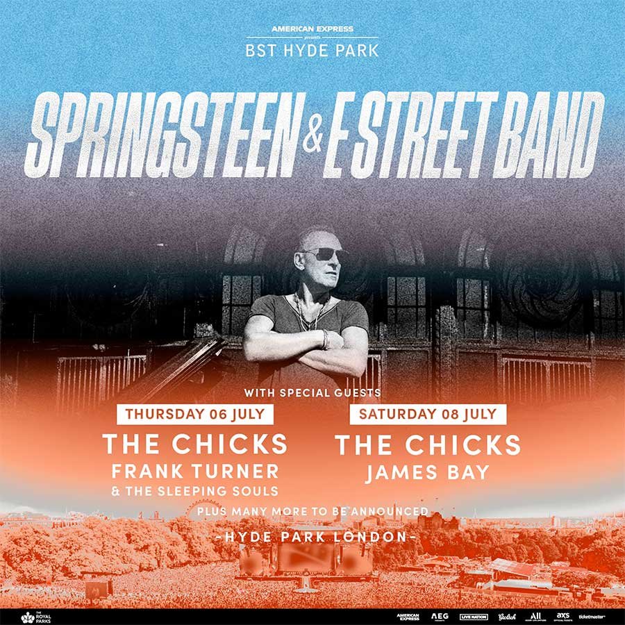 BST Hyde Park UK 2023 Bruce Springsteen guests poster