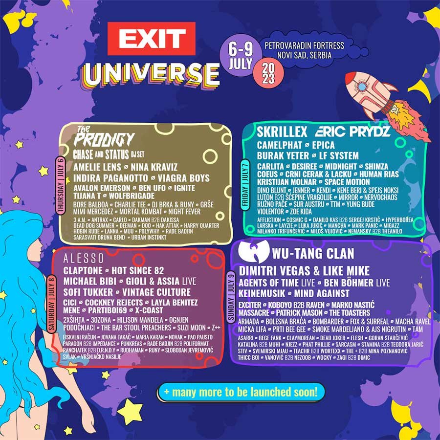 EXIT Festival Serbia 2023 new poster