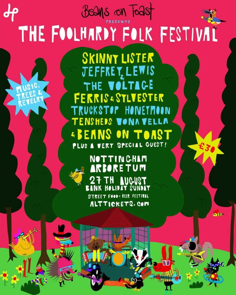 Foolhardy Folk Festival UK 2023 poster