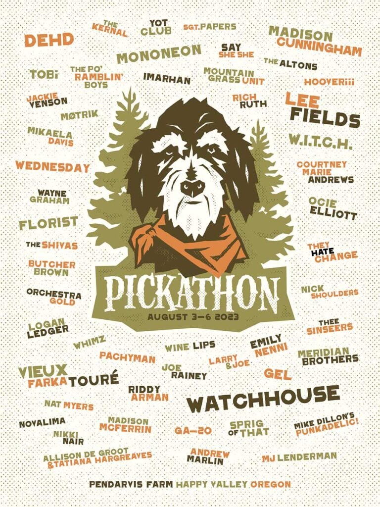 Pickathon Festival USA 2023 poster