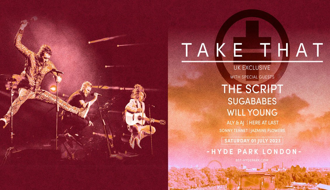 BST Hyde Park 2023 Take That news