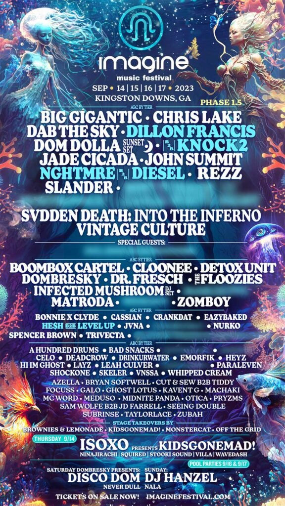 Imagine Festival USA 2023 phase 1.5 poster