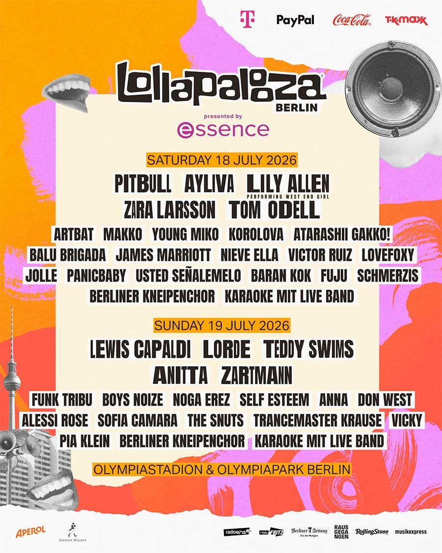 Lollapalooza Berlin 2026 poster