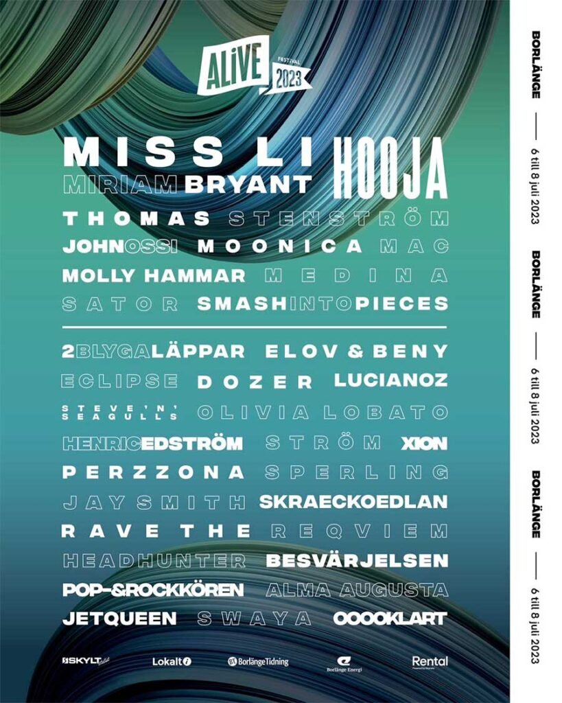 Alive Festival Sweden 2023 poster