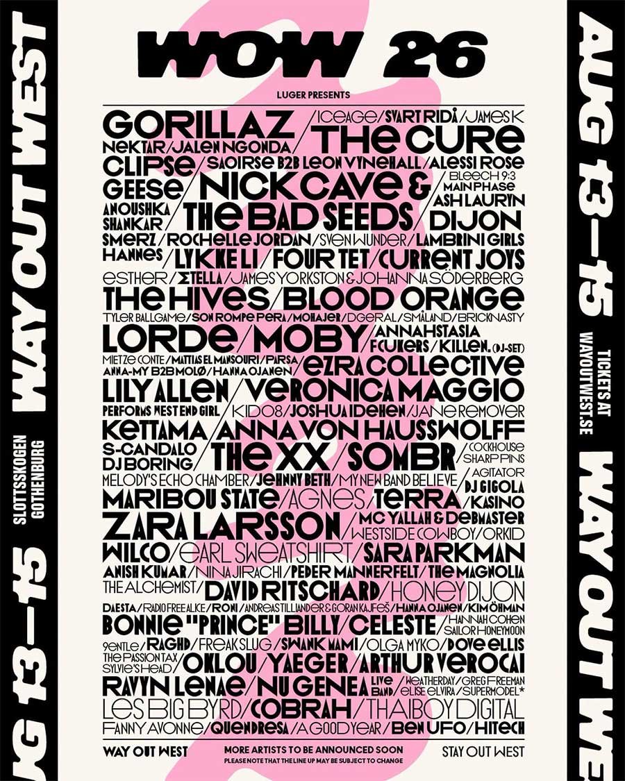 way out west sweden 2026 july post