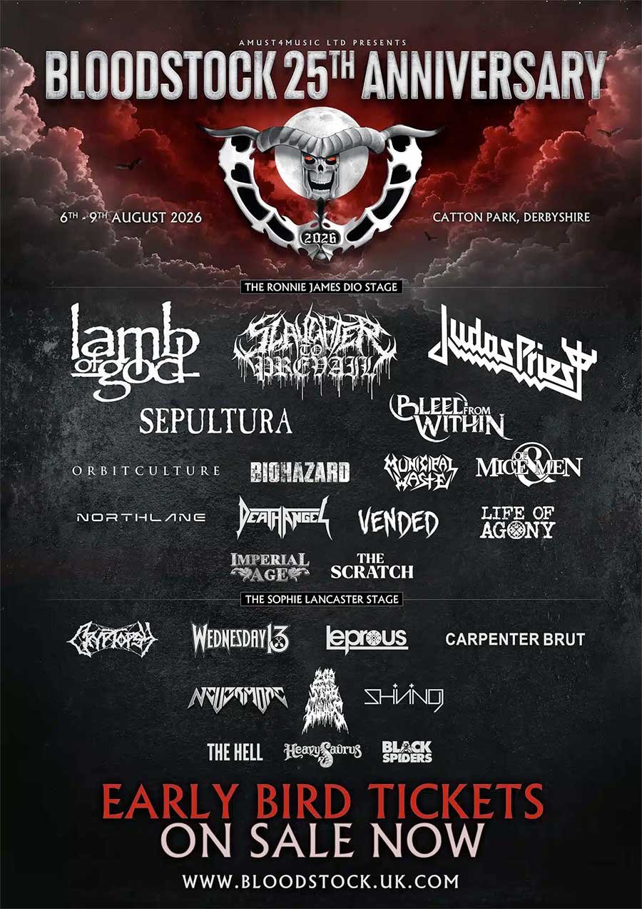 Bloodstock 25th Anniversary 2026 first poster