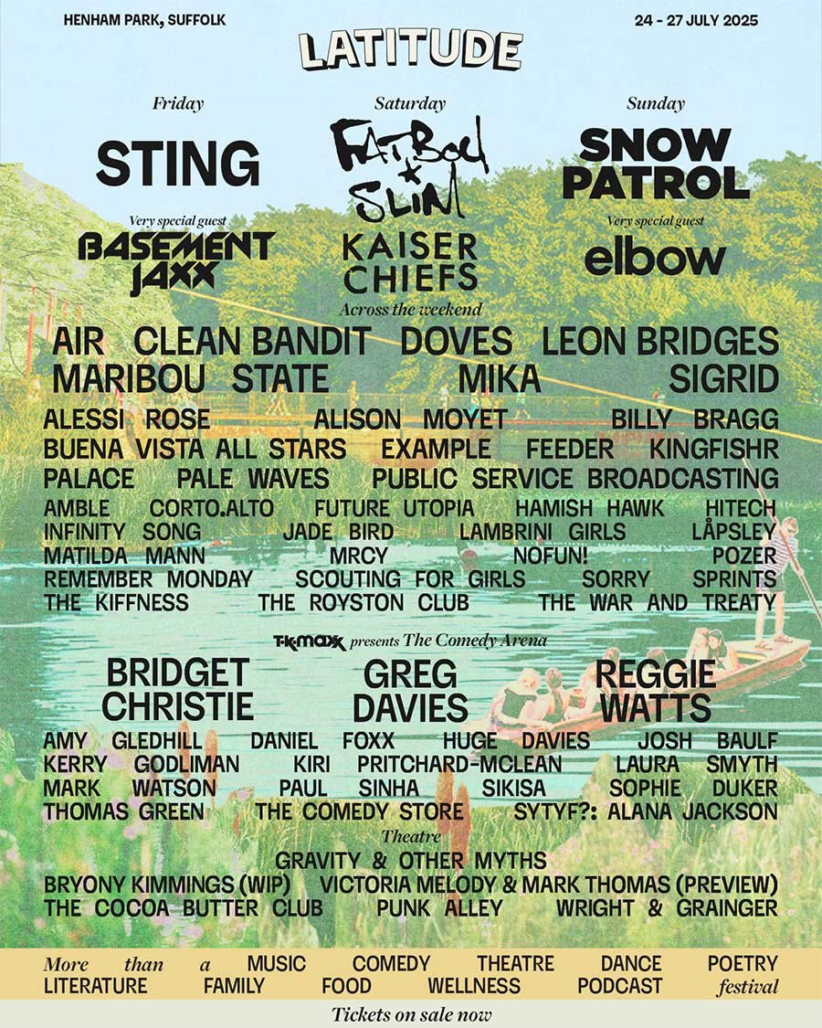 Latitude Festival UK 2025 4th phase poster