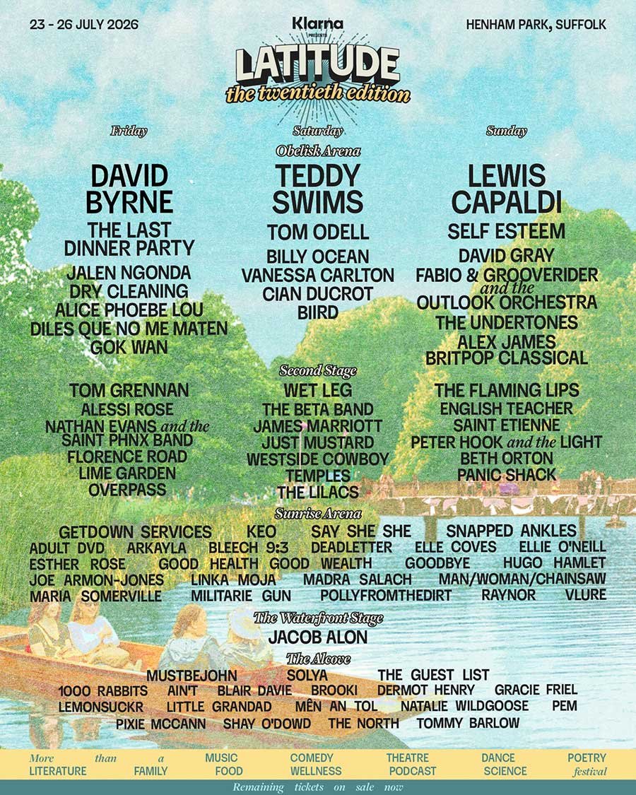 Latitude Festival UK 2026 latest poster