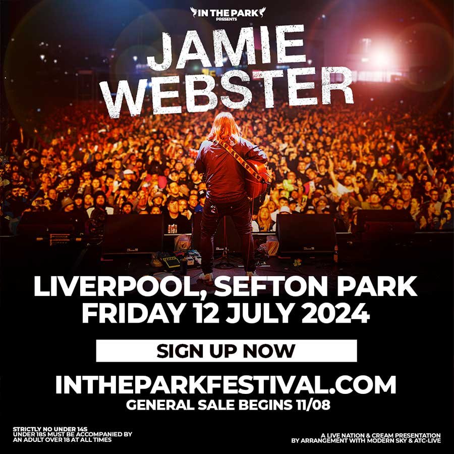 Jamie Webster headlines In The Park UK 2024 poster