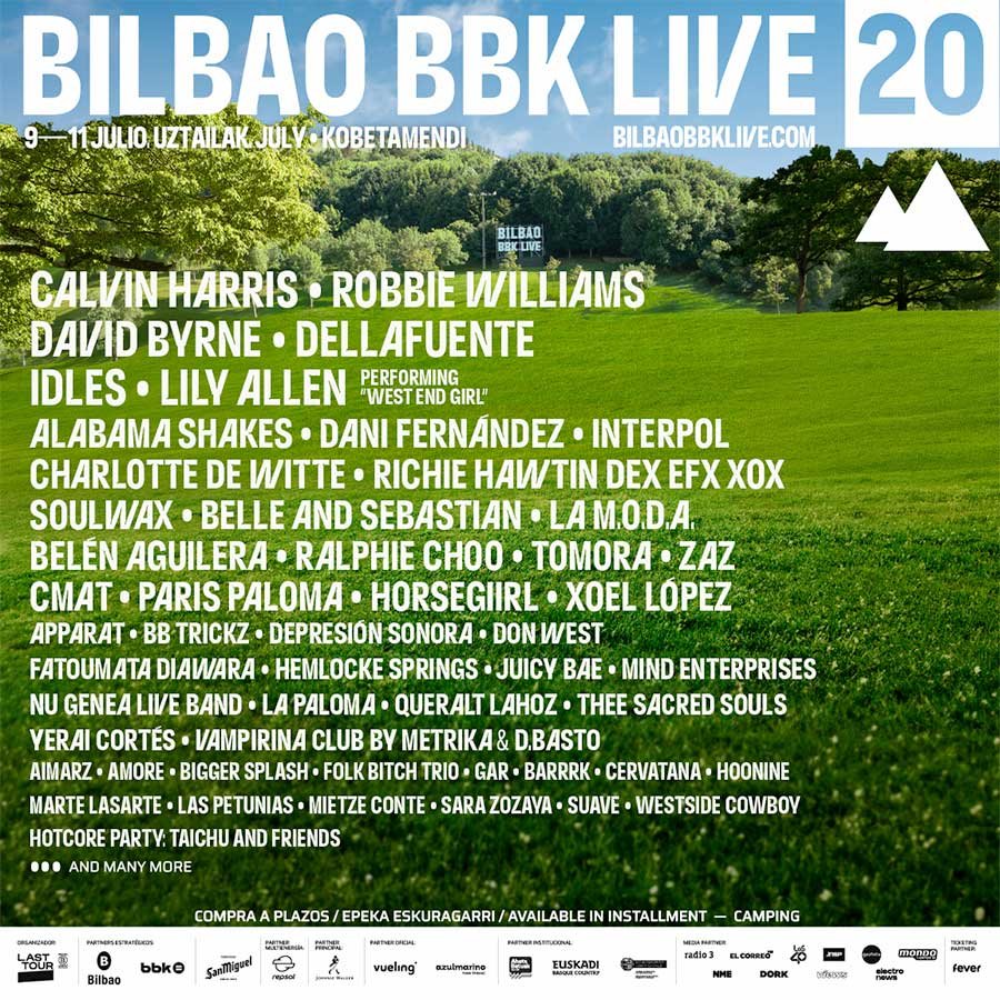 Bilbao BBK Live 2026 latest poster