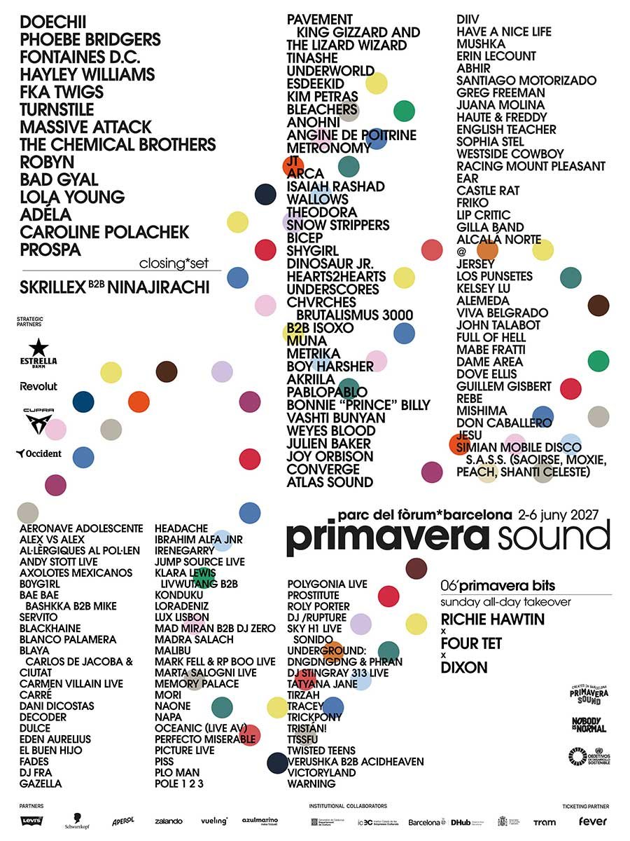 Primavera Sound 2027 poster