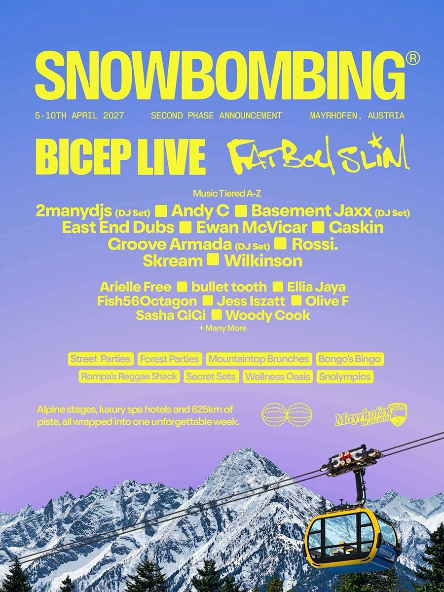 Snowbombing 2027 phase 2 poster