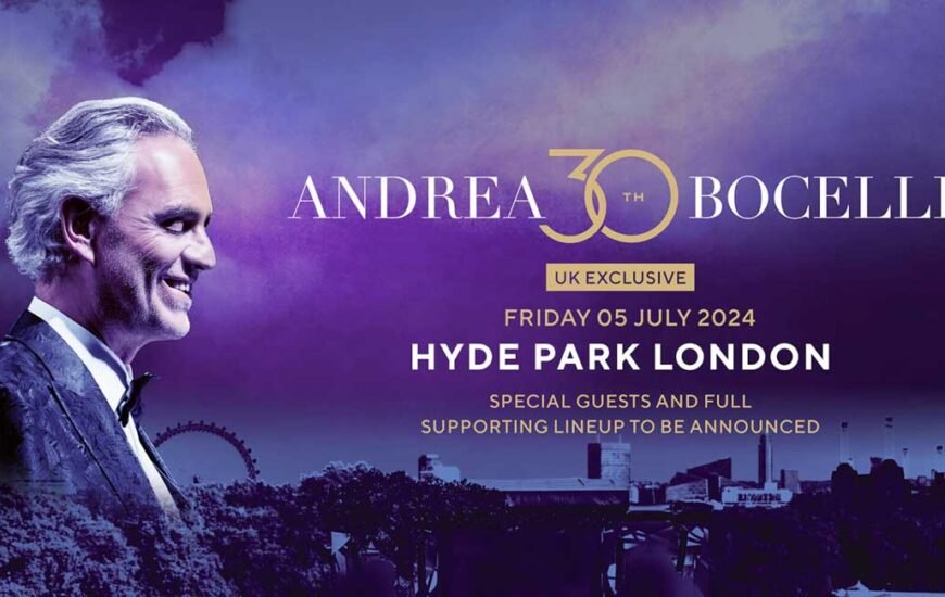 Andrea Bocelli plays BST Hyde Park UK 2024