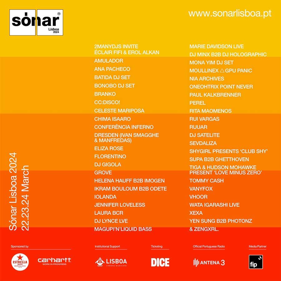 Sonar Lisboa Portugal 2024 poster
