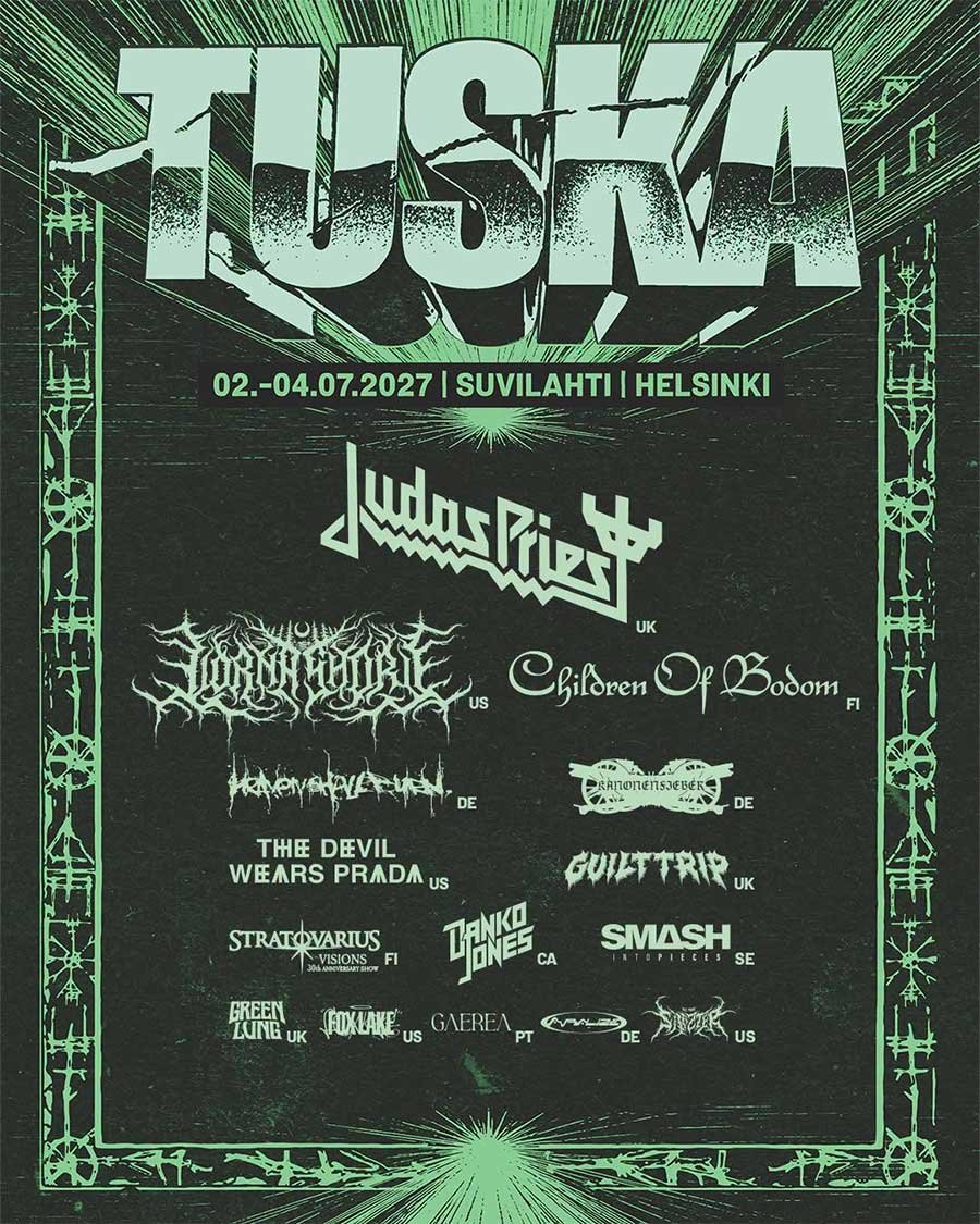 Tuska Festival 2027 phase 1 poster Tuska Festival 2027 phase 1 poster