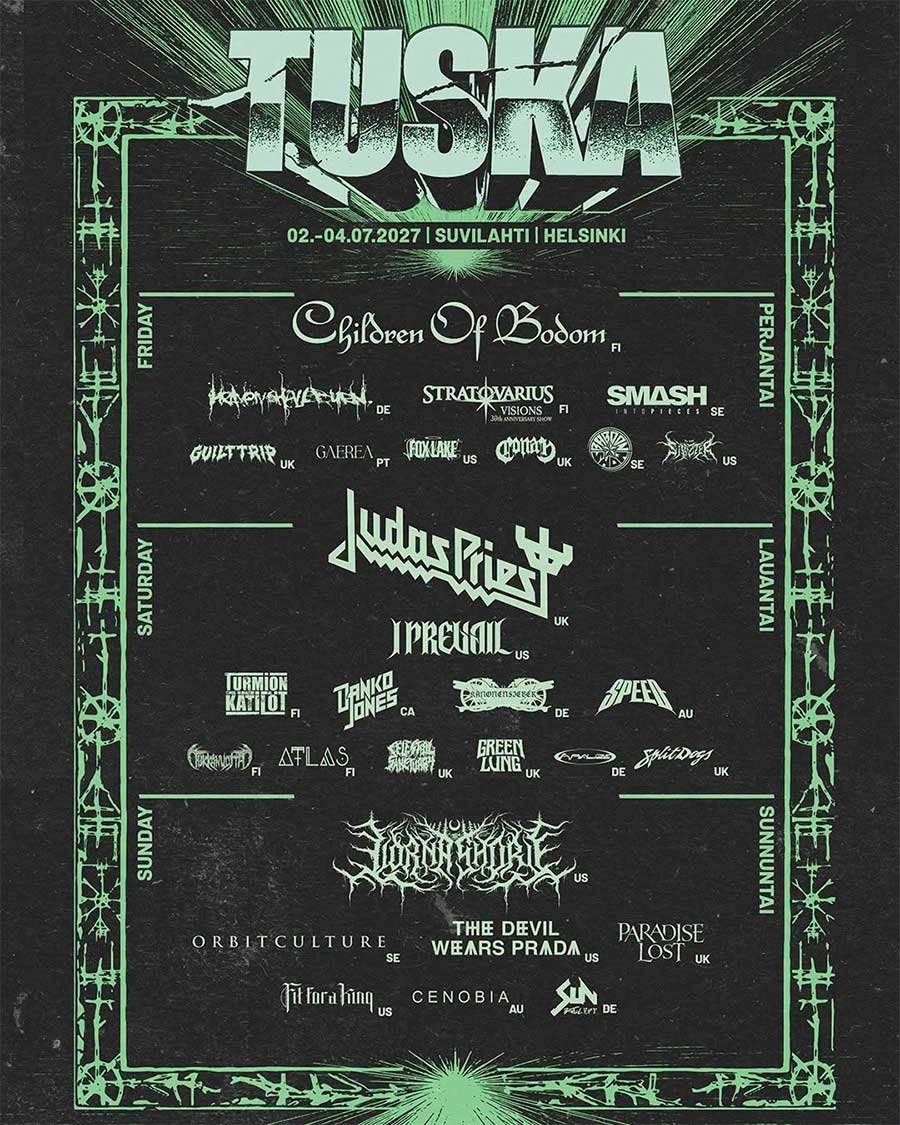Tuska festival 2027 phase 2 poster Tuska festival 2027 phase 2 poster