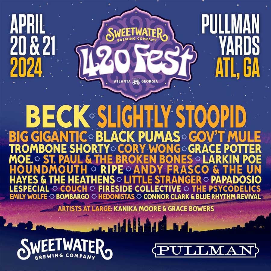 USA Sweetwater 420 Fest Atlanta 2024 first poster