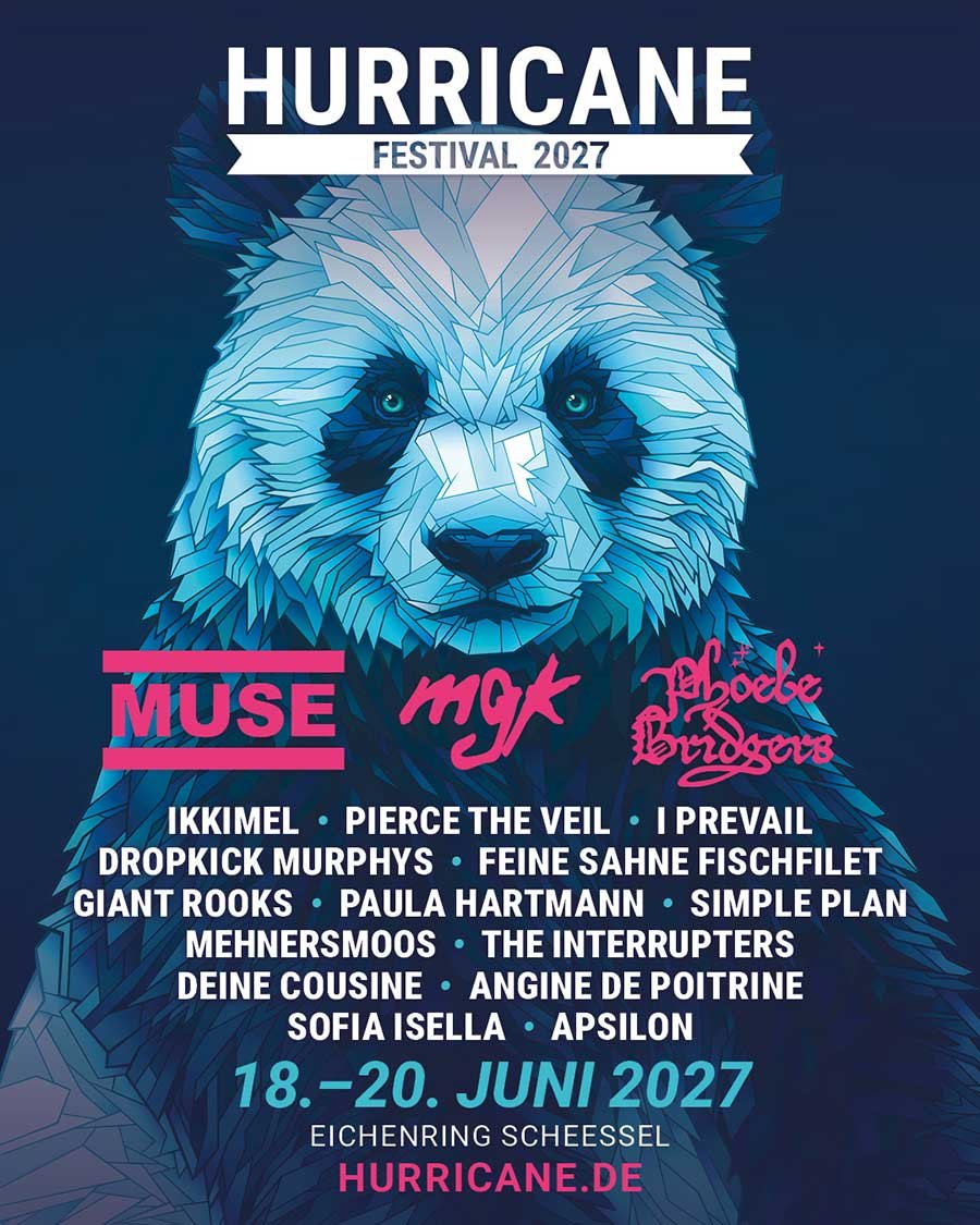 Hurricane Festival 2027 Germany phase 1 poster