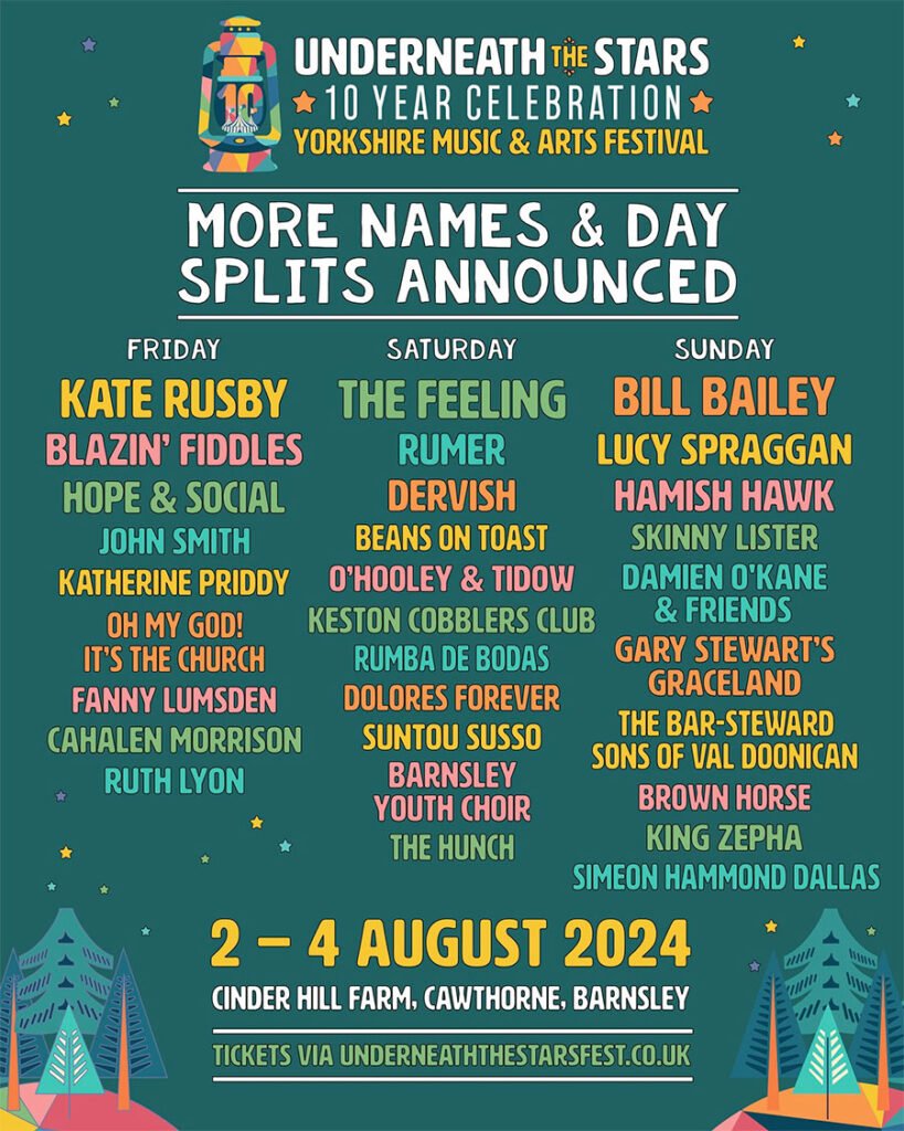 Underneath The Stars adds more names to their 2024 line up!