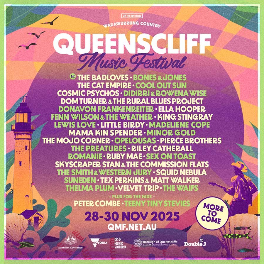 Australia Queenscliff Music Festival 2025 phase 2 poster