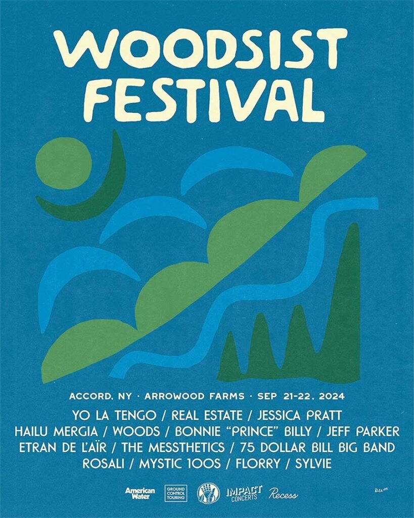 USA Woodsist Festival New York 2024 poster