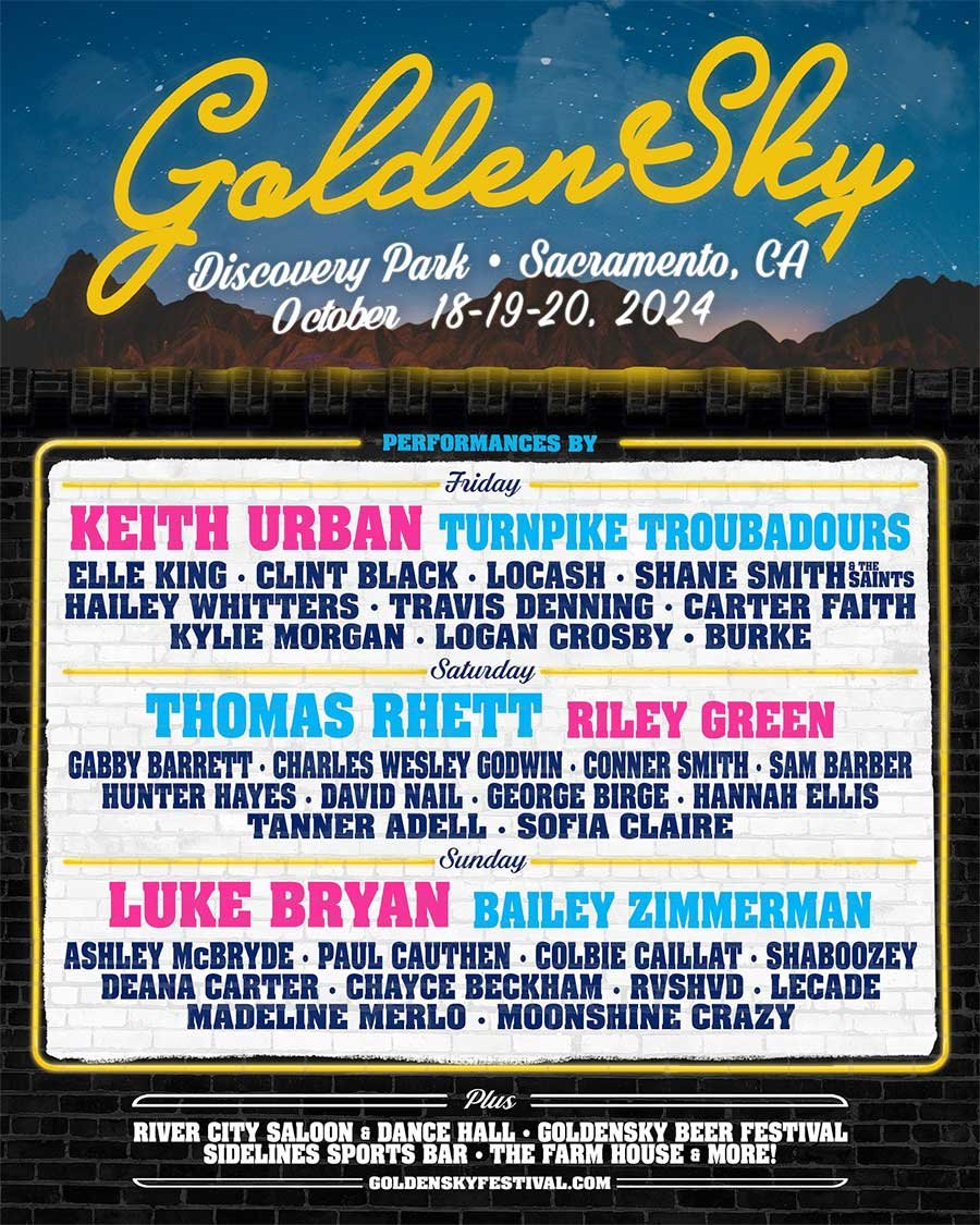 Goldensky Festival USA 2025 daily schedule poster