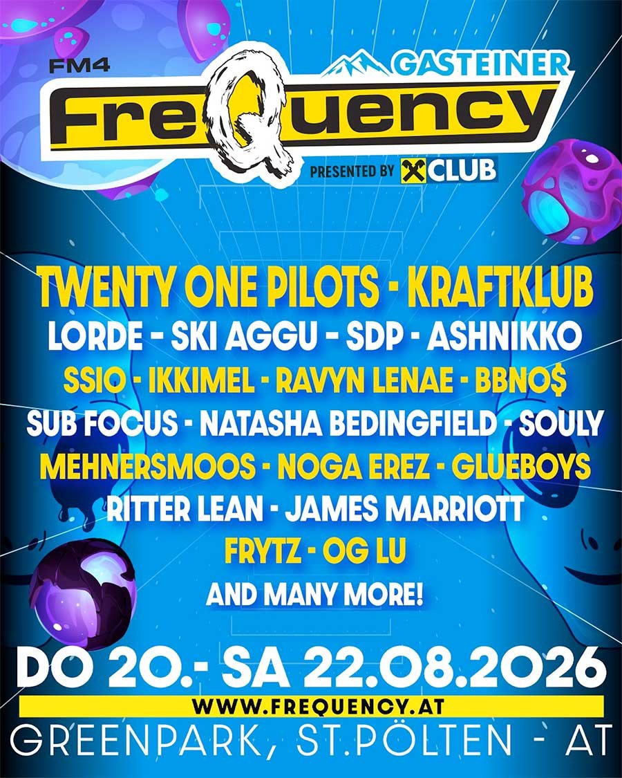 FM4 Frequency Festival Austria 2026 phase 1 poster