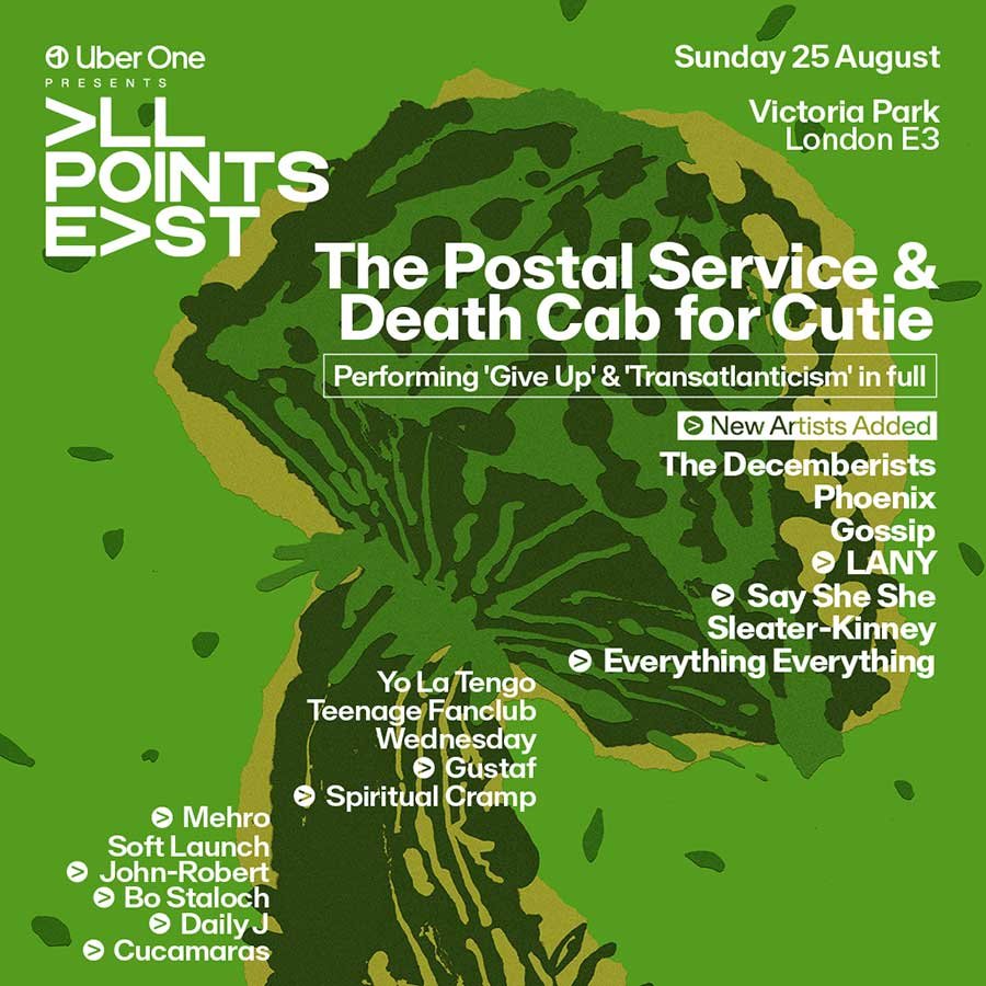 All Points East Postal Service phase 2 guests poster