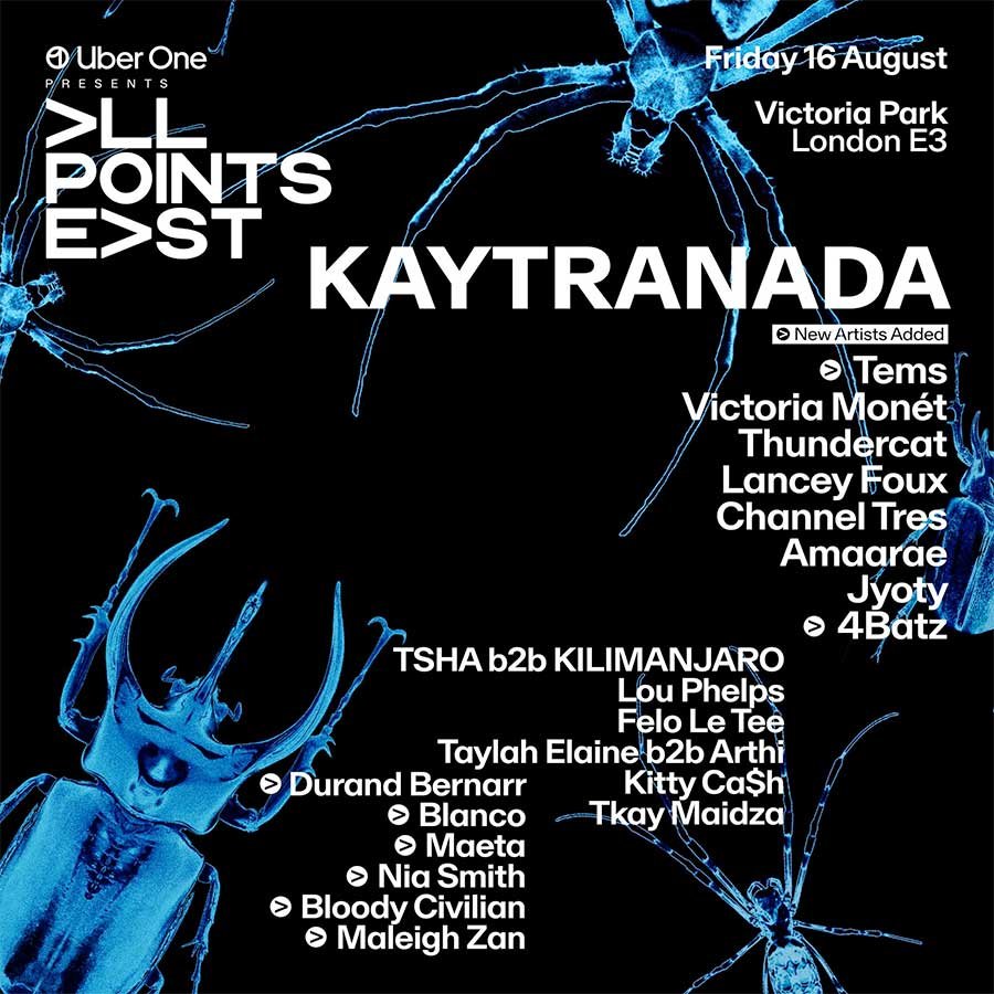 All Points East UK 2024 Kaytranada guests poster