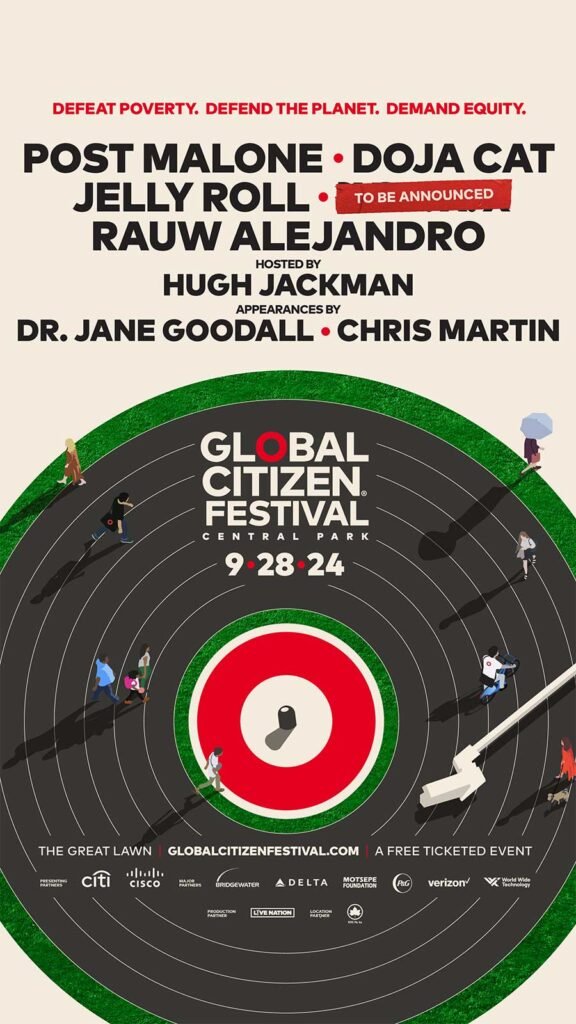 USA Global Citizen Festival New York 2024 poster