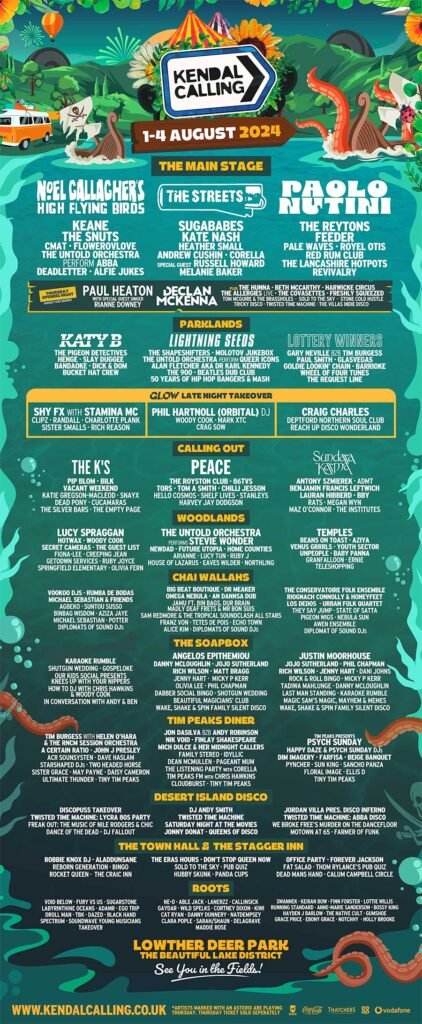 UK Kendal Calling 2024 final poster