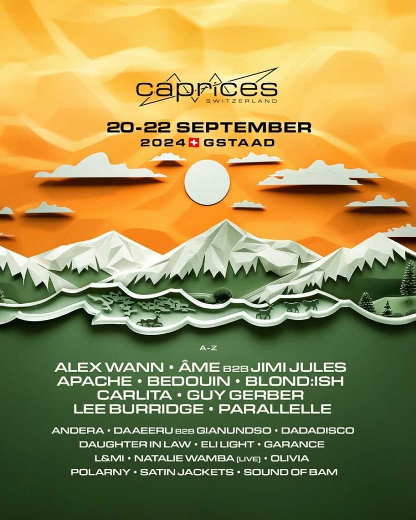 Caprices Festival Gstaad 2024 first poster