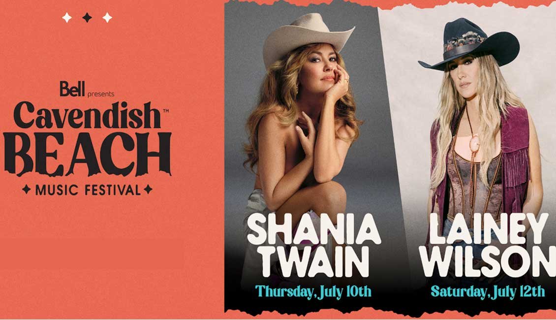 Shania Twain and Lainey Wilson headline Cavendish Beach Music Festival 2025