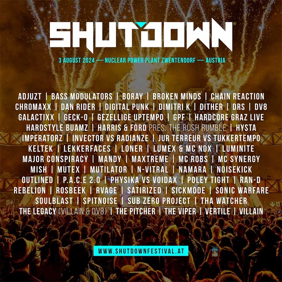 Shutdown Festival Austria 2024 poster