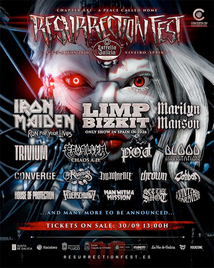 Resurrection Fest Spain 2026 first poster