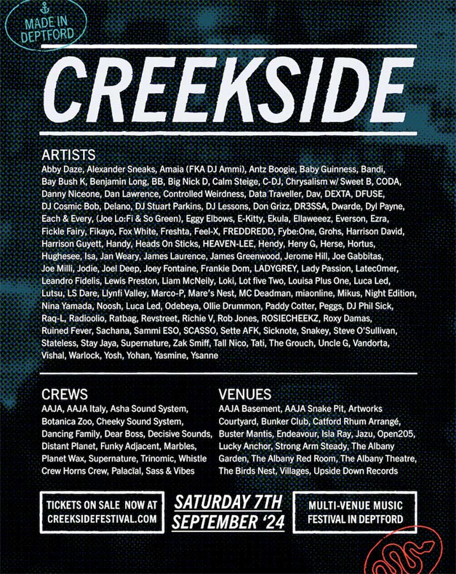 UK Creekside Festival 2024 poster