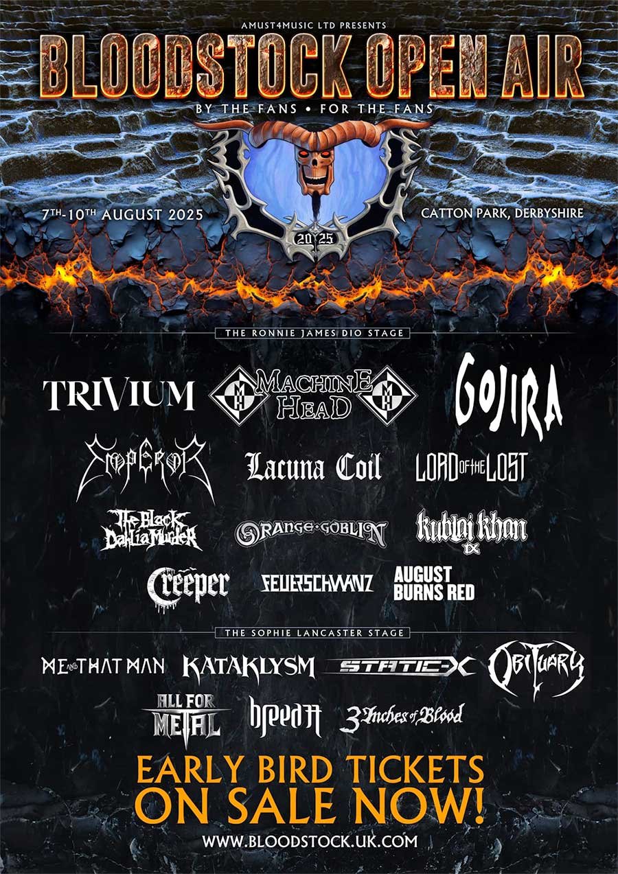 Bloodstock Festival UK 2025 first bands poster