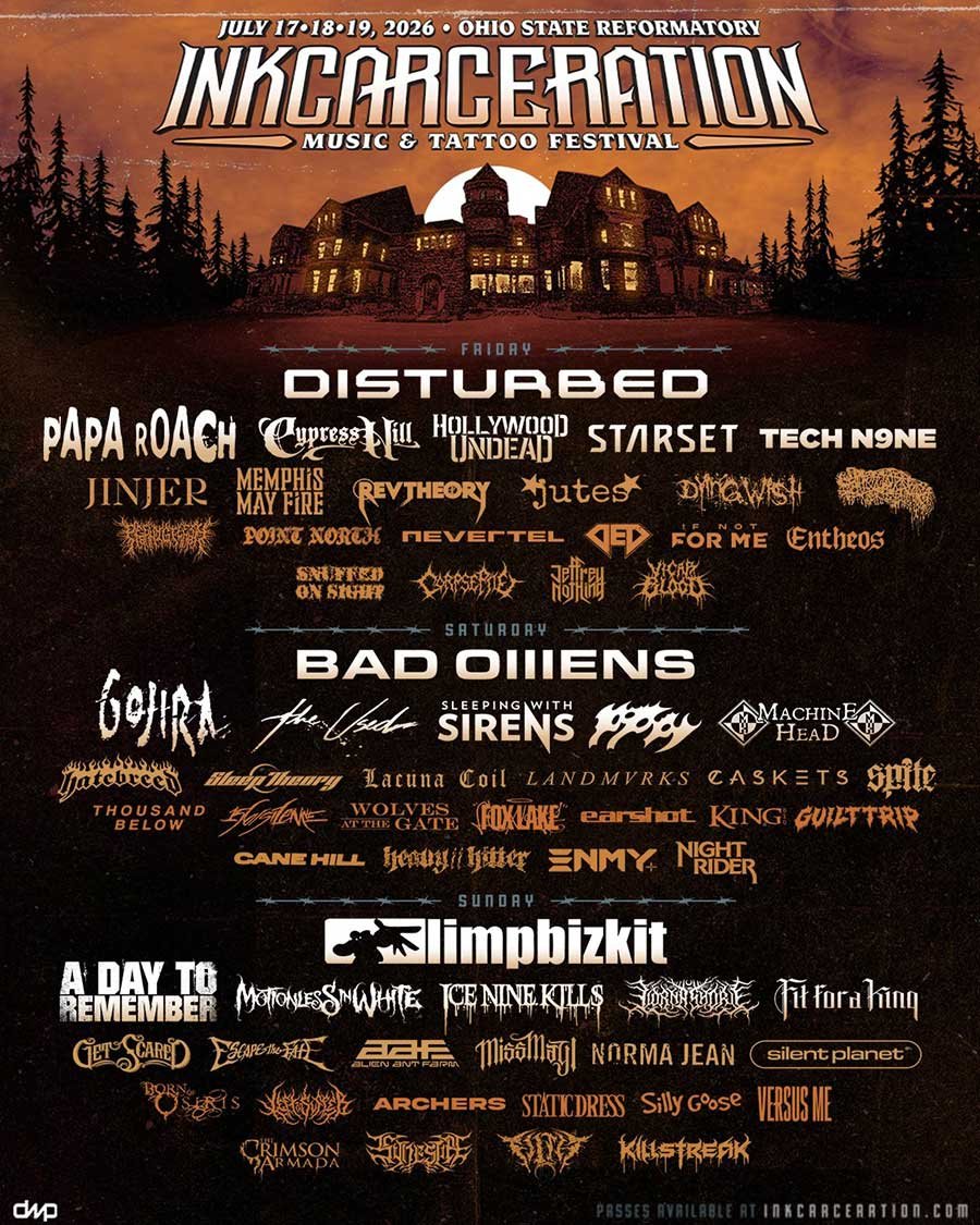 Inkcarceration Festival Ohio 2026 poster